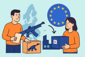 Asetarvikkeiden vienti ja tuonti EU:n sisällä