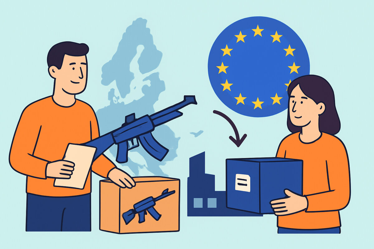Asetarvikkeiden vienti ja tuonti EU:n sisällä